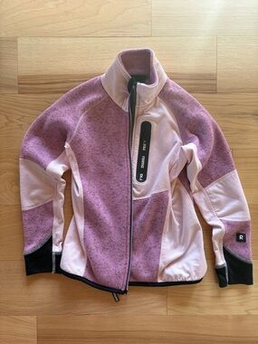 Reima Girls' Pink Two-Tone Fleece Jacket